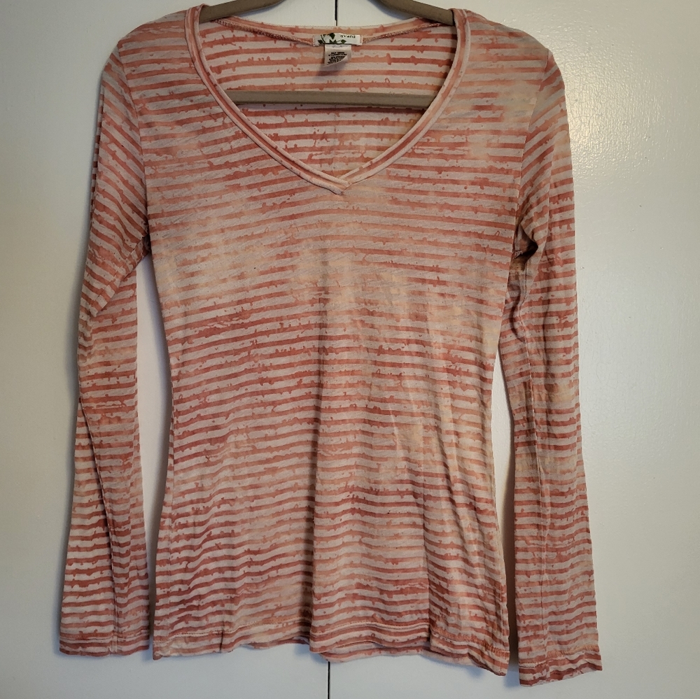 Pink Striped Top